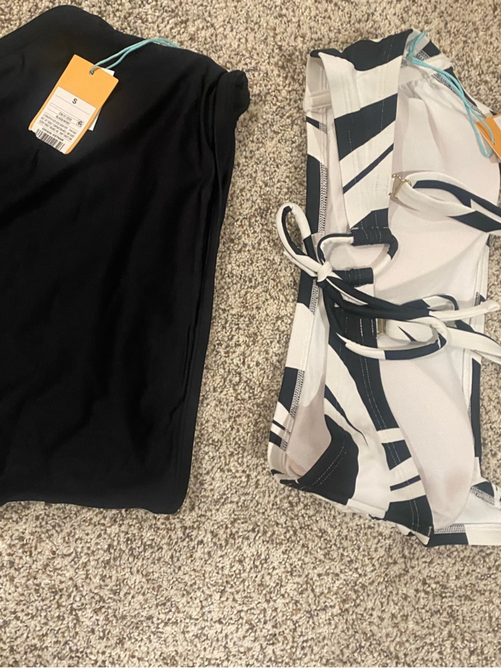 Black & White Zebra-Print Girls' Swim Bottoms - Picture 3 of 3